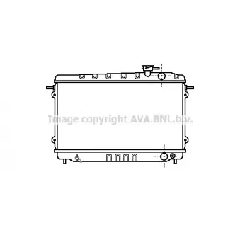 Radiateur, refroidissement du moteur AVA QUALITY COOLING HD2014