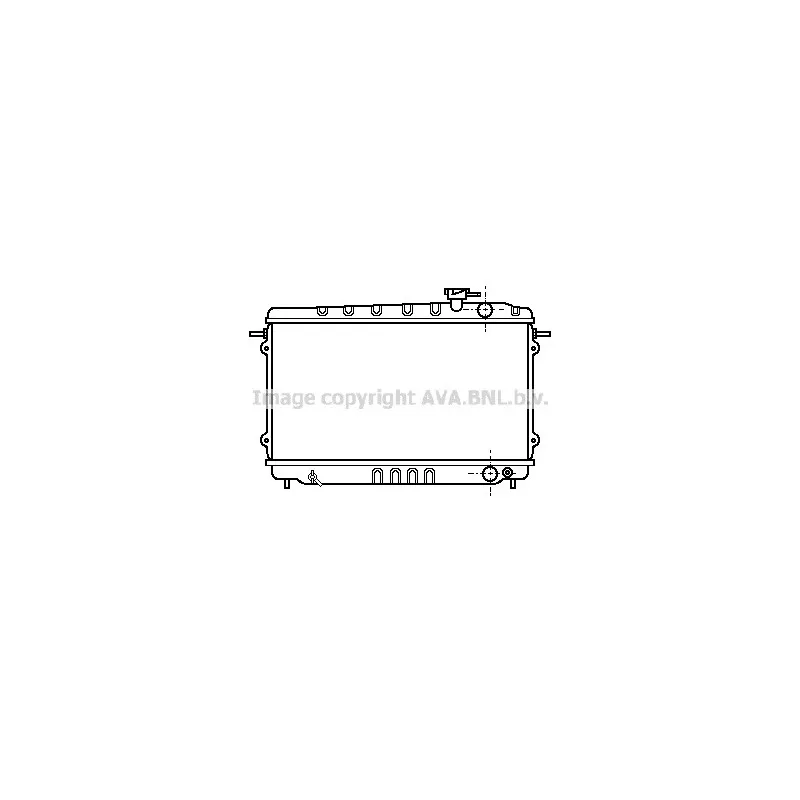 Radiateur, refroidissement du moteur AVA QUALITY COOLING HD2014