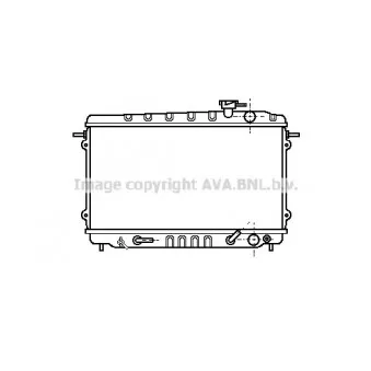 Radiateur, refroidissement du moteur AVA QUALITY COOLING