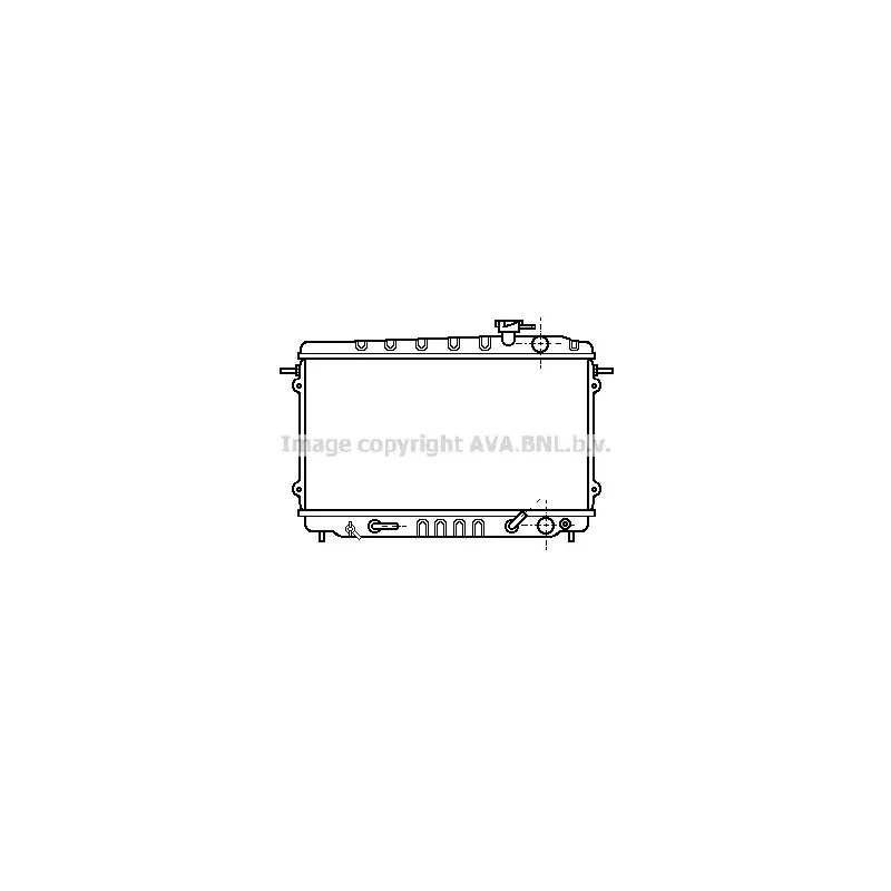Radiateur, refroidissement du moteur AVA QUALITY COOLING HD2015