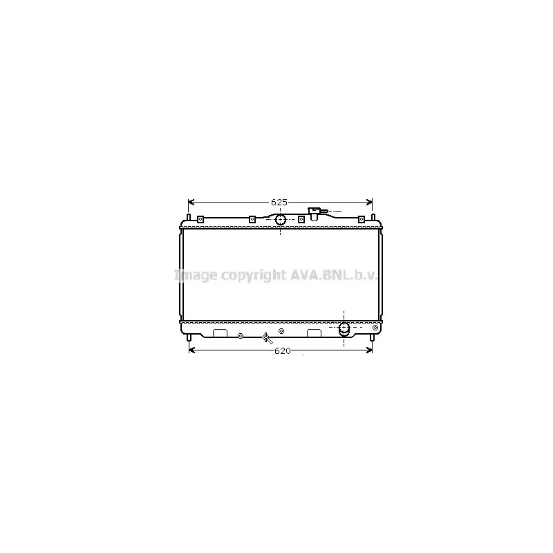 Radiateur, refroidissement du moteur AVA QUALITY COOLING HD2016
