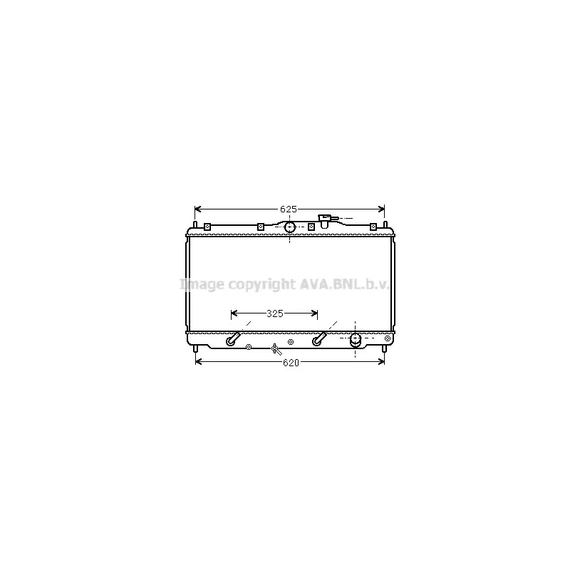Radiateur, refroidissement du moteur AVA QUALITY COOLING HD2017