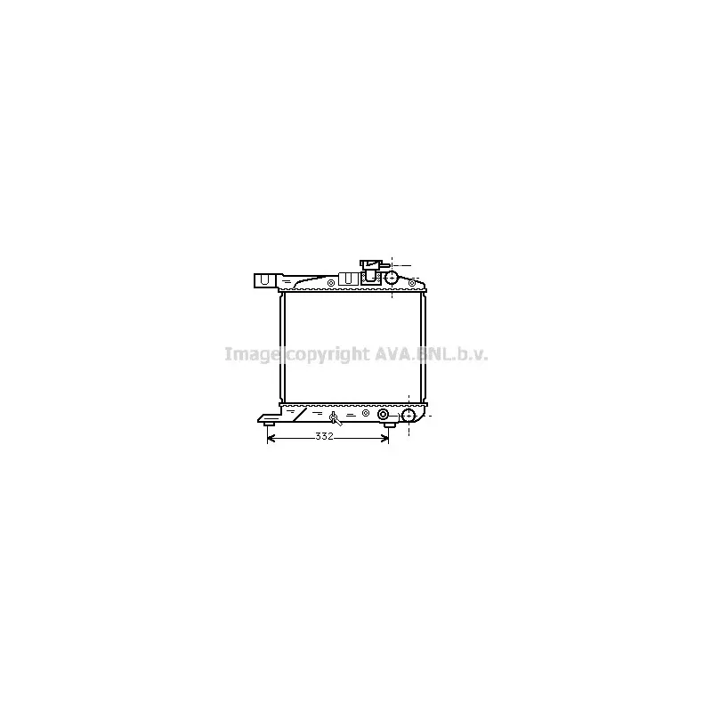 Radiateur, refroidissement du moteur AVA QUALITY COOLING HD2018