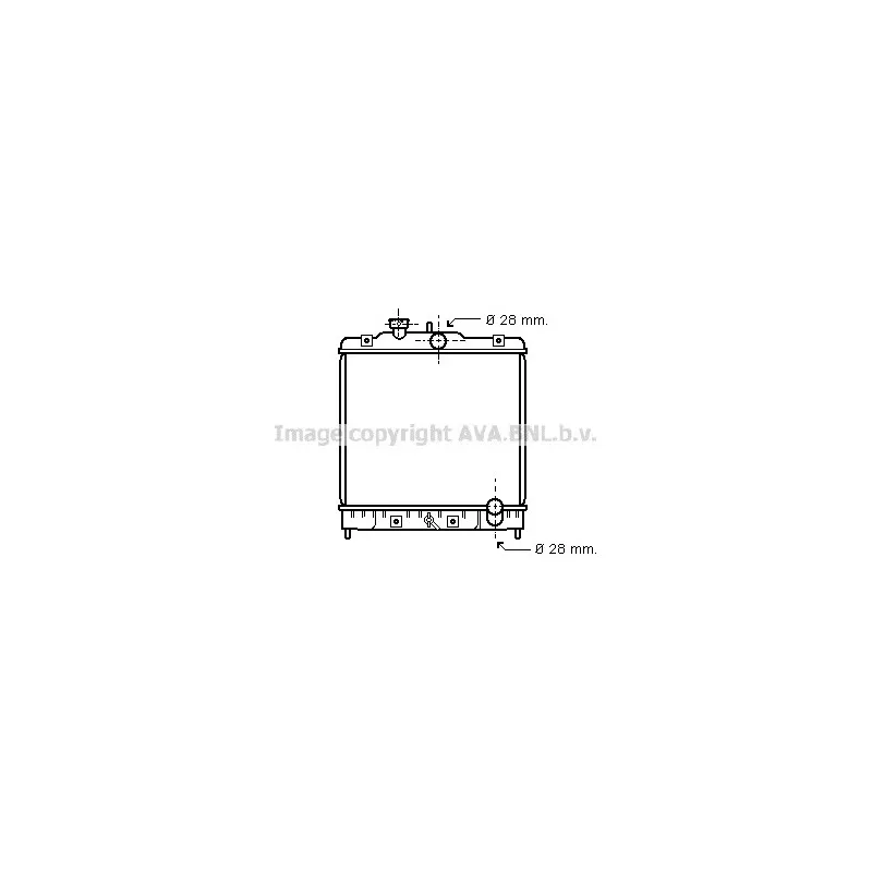 Radiateur, refroidissement du moteur AVA QUALITY COOLING HD2020