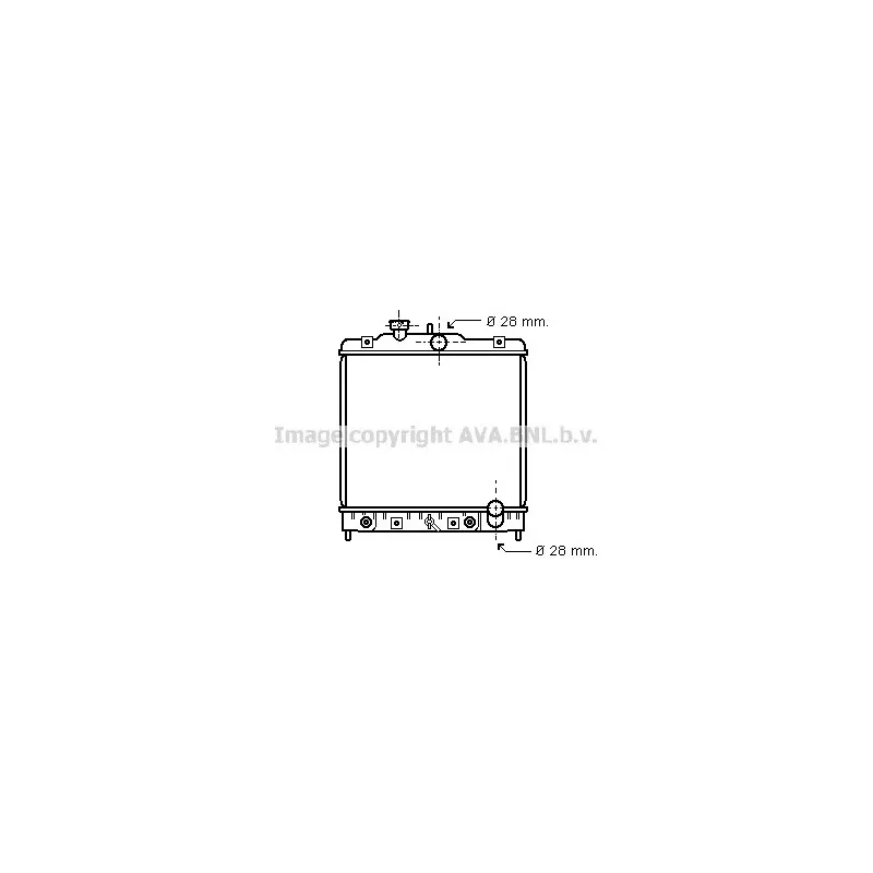 Radiateur, refroidissement du moteur AVA QUALITY COOLING HD2021