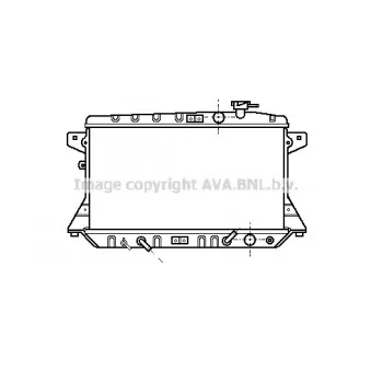 Radiateur, refroidissement du moteur AVA QUALITY COOLING