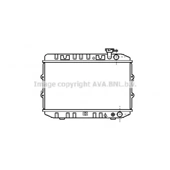 Radiateur, refroidissement du moteur AVA QUALITY COOLING HD2025
