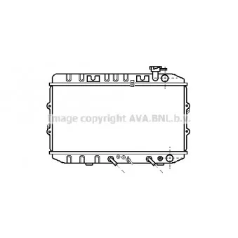 Radiateur, refroidissement du moteur AVA QUALITY COOLING HD2033