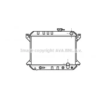 Radiateur, refroidissement du moteur AVA QUALITY COOLING HD2035