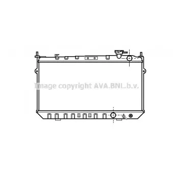 Radiateur, refroidissement du moteur AVA QUALITY COOLING HD2038