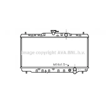 Radiateur, refroidissement du moteur AVA QUALITY COOLING HD2040