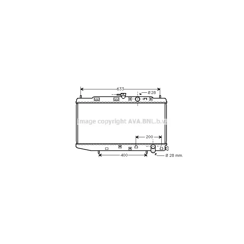 Radiateur, refroidissement du moteur AVA QUALITY COOLING HD2048