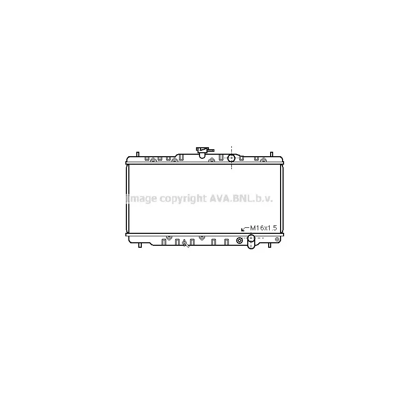 Radiateur, refroidissement du moteur AVA QUALITY COOLING HD2054