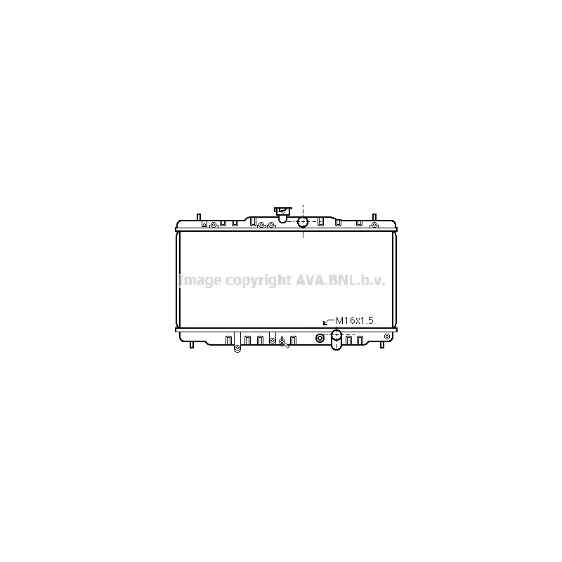 Radiateur, refroidissement du moteur AVA QUALITY COOLING HD2057