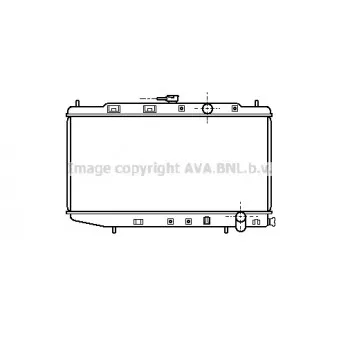 Radiateur, refroidissement du moteur AVA QUALITY COOLING HD2058