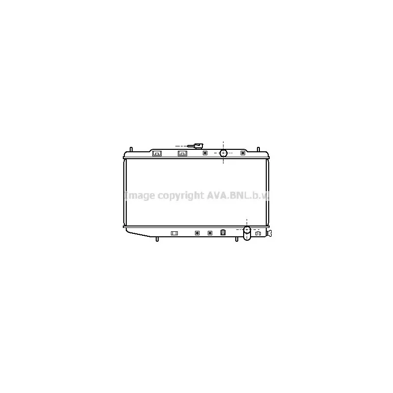 Radiateur, refroidissement du moteur AVA QUALITY COOLING HD2058