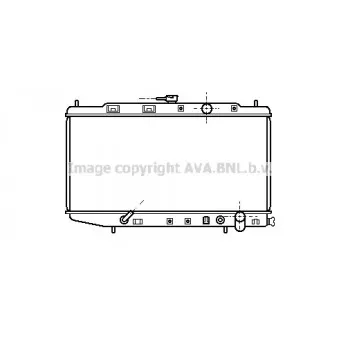 Radiateur, refroidissement du moteur AVA QUALITY COOLING HD2059