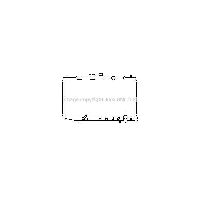 Radiateur, refroidissement du moteur AVA QUALITY COOLING HD2059