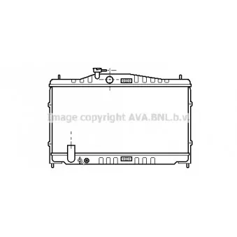 Radiateur, refroidissement du moteur AVA QUALITY COOLING HD2060