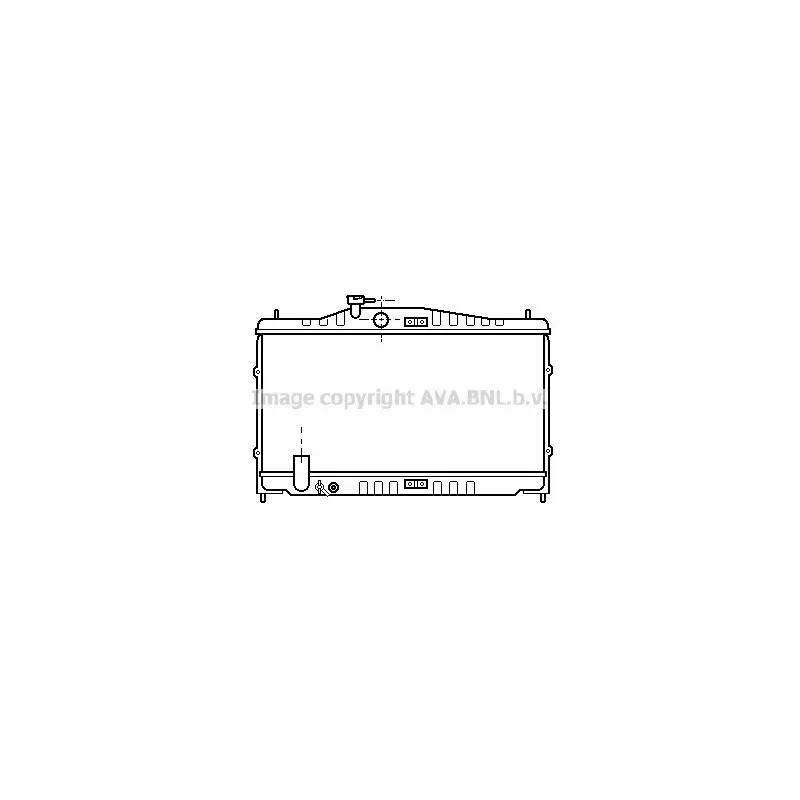 Radiateur, refroidissement du moteur AVA QUALITY COOLING HD2060