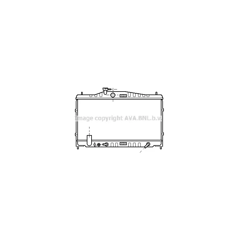 Radiateur, refroidissement du moteur AVA QUALITY COOLING HD2061