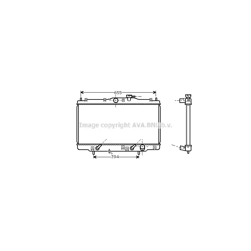 Radiateur, refroidissement du moteur AVA QUALITY COOLING HD2071
