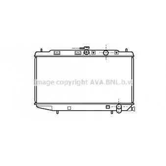 Radiateur, refroidissement du moteur AVA QUALITY COOLING HD2072
