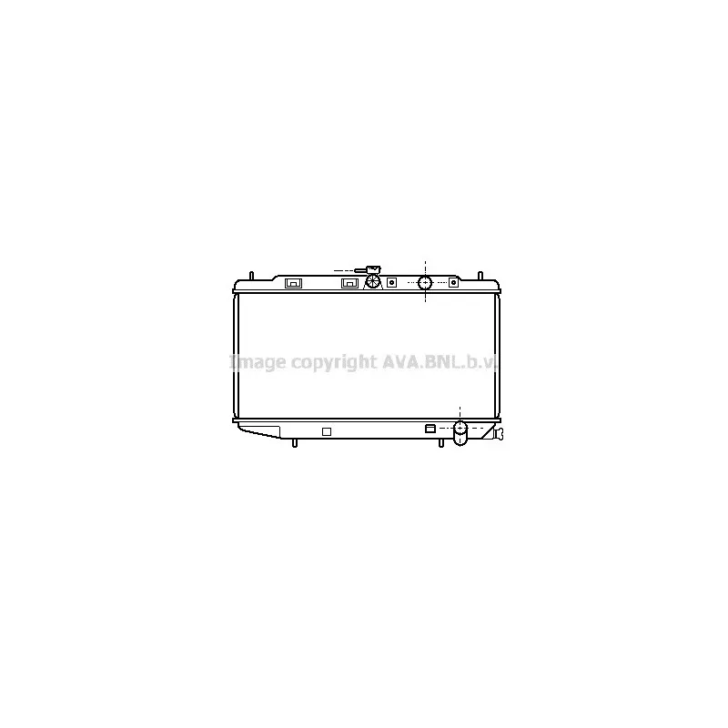 Radiateur, refroidissement du moteur AVA QUALITY COOLING HD2072