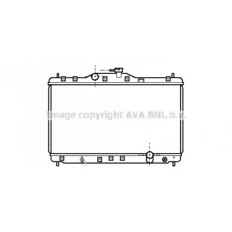 Radiateur, refroidissement du moteur AVA QUALITY COOLING HD2073