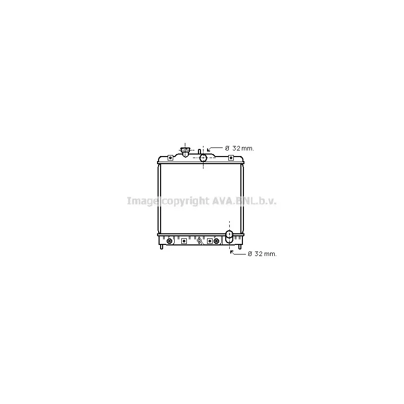 Radiateur, refroidissement du moteur AVA QUALITY COOLING HD2076