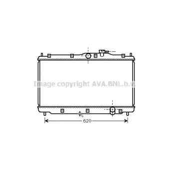 Radiateur, refroidissement du moteur AVA QUALITY COOLING HD2078