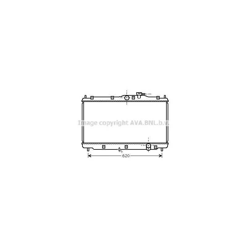 Radiateur, refroidissement du moteur AVA QUALITY COOLING HD2078