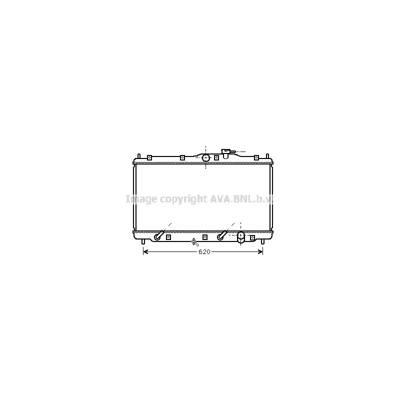 Radiateur, refroidissement du moteur AVA QUALITY COOLING HD2079