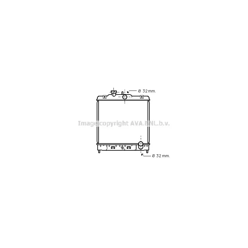 Radiateur, refroidissement du moteur AVA QUALITY COOLING HD2080