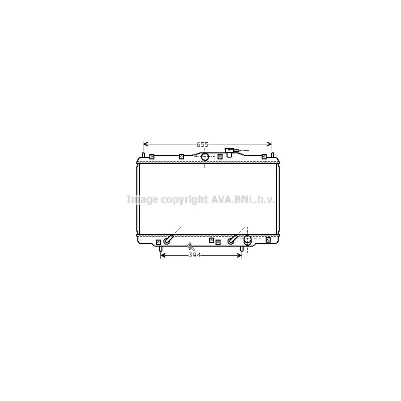 Radiateur, refroidissement du moteur AVA QUALITY COOLING HD2094