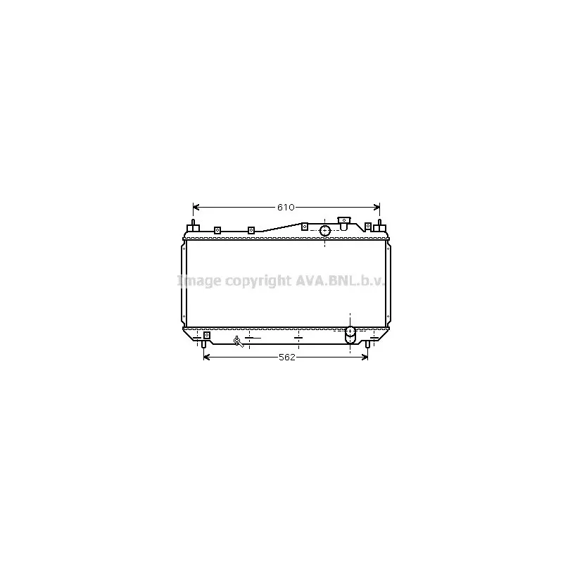 Radiateur, refroidissement du moteur AVA QUALITY COOLING HD2113