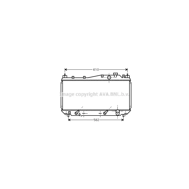 Radiateur, refroidissement du moteur AVA QUALITY COOLING HD2114