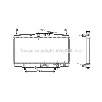 Radiateur, refroidissement du moteur AVA QUALITY COOLING HD2118