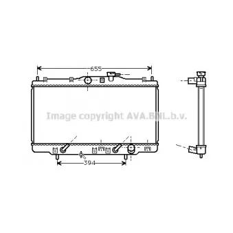 Radiateur, refroidissement du moteur AVA QUALITY COOLING