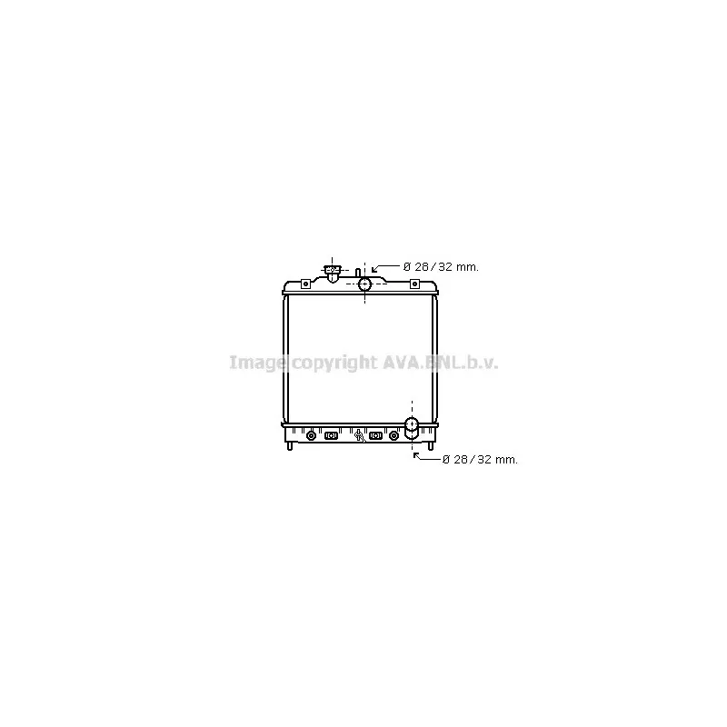 Radiateur, refroidissement du moteur AVA QUALITY COOLING HD2123