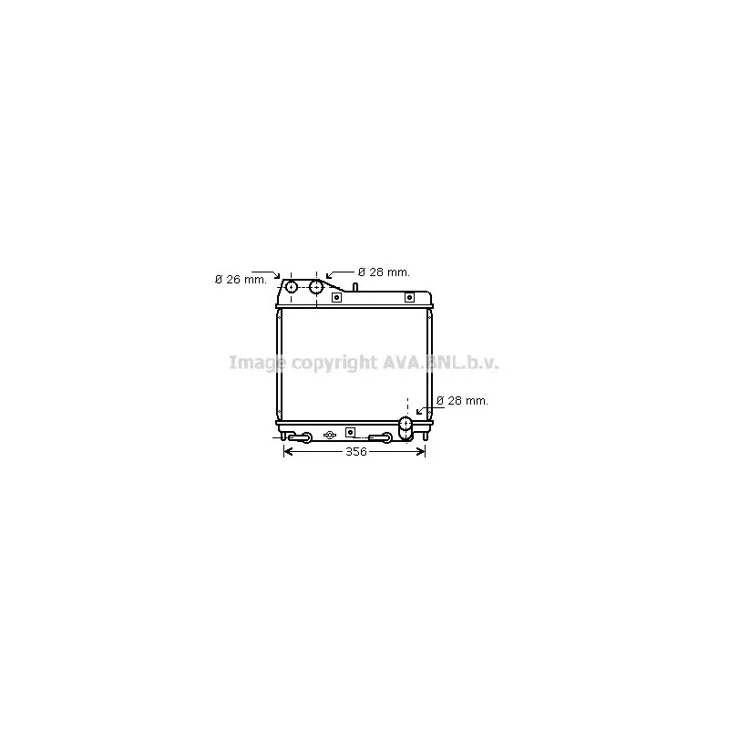 Radiateur, refroidissement du moteur AVA QUALITY COOLING HD2161