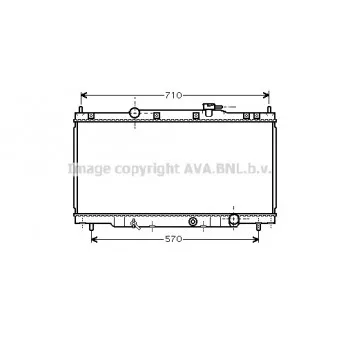Radiateur, refroidissement du moteur AVA QUALITY COOLING