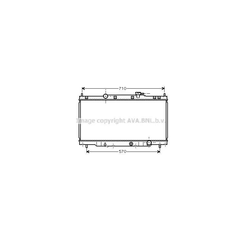 Radiateur, refroidissement du moteur AVA QUALITY COOLING HD2162