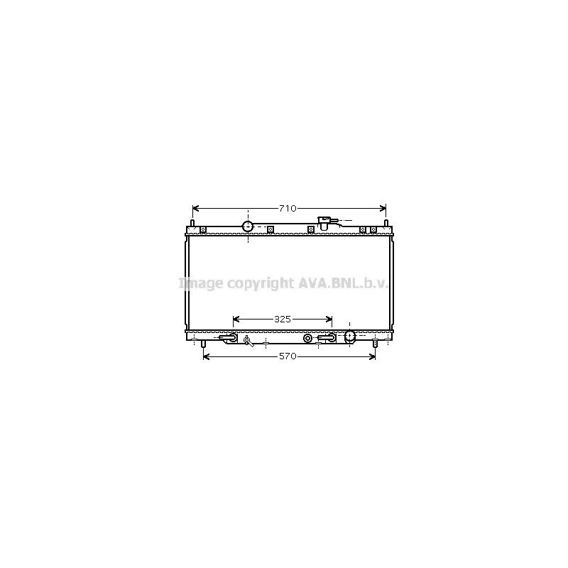 Radiateur, refroidissement du moteur AVA QUALITY COOLING HD2163