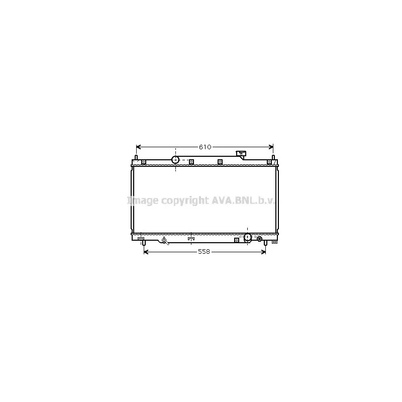 Radiateur, refroidissement du moteur AVA QUALITY COOLING HD2164