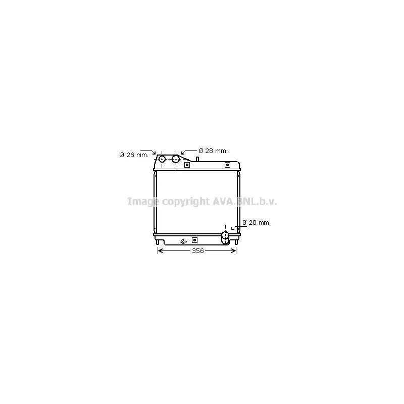 Radiateur, refroidissement du moteur AVA QUALITY COOLING HD2178