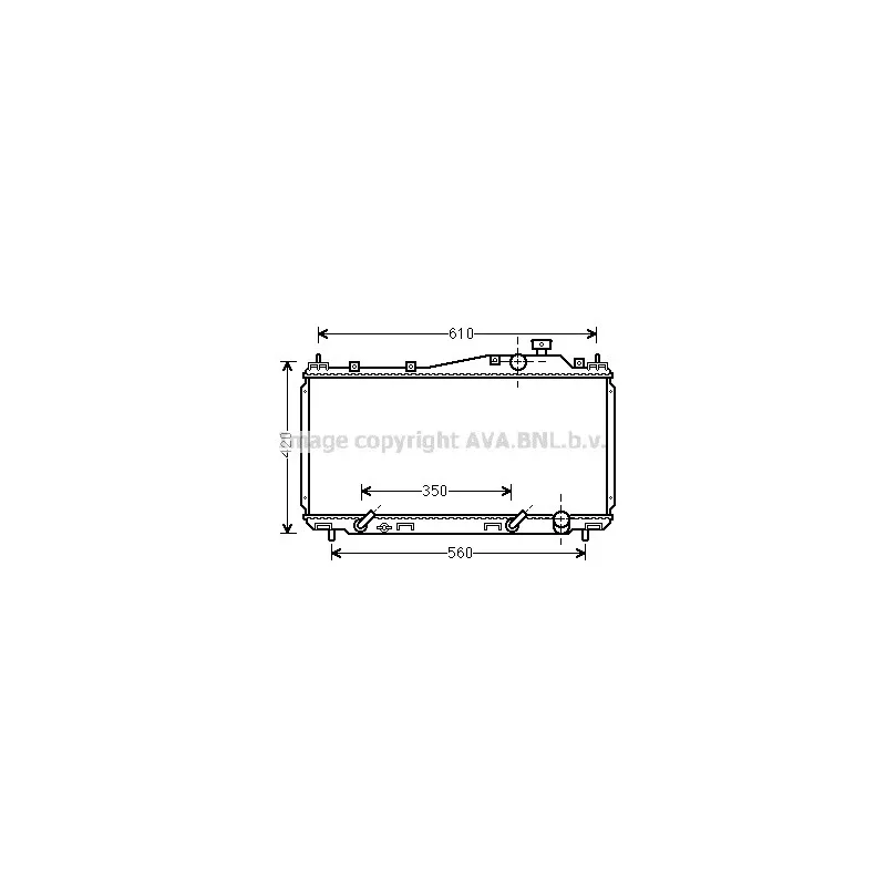 Radiateur, refroidissement du moteur AVA QUALITY COOLING HD2231