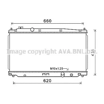 Radiateur, refroidissement du moteur AVA QUALITY COOLING