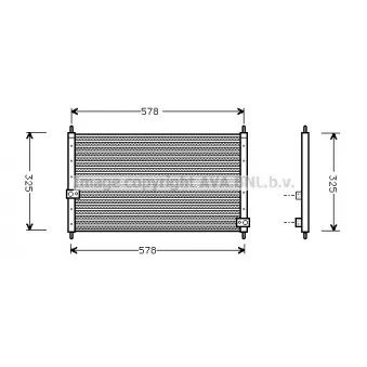 Condenseur, climatisation AVA QUALITY COOLING HD5062