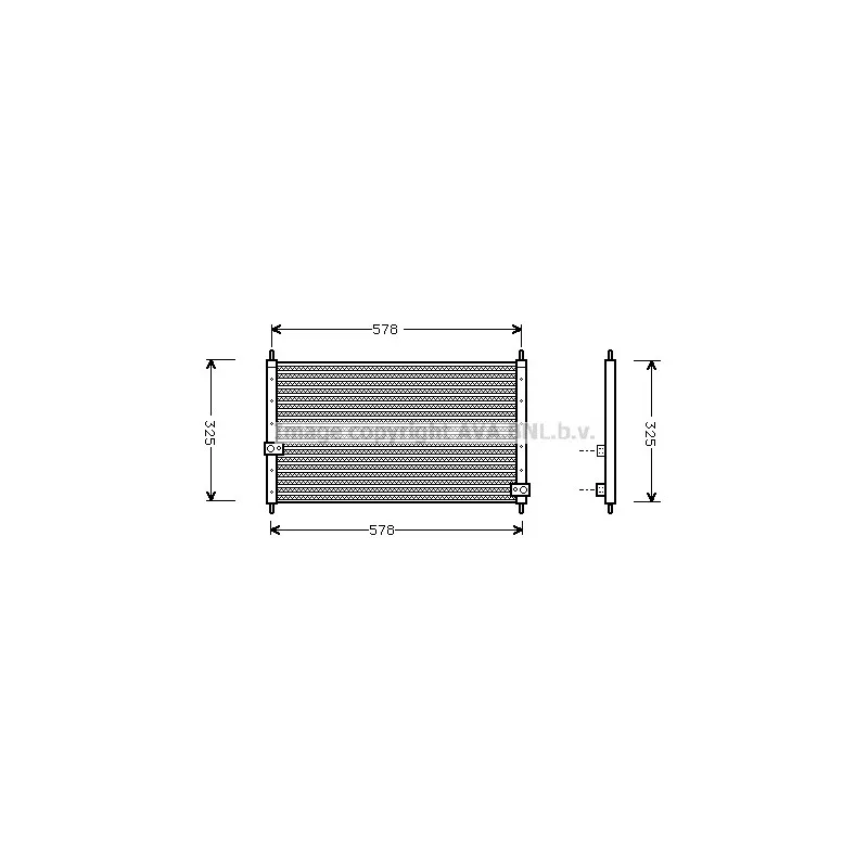 Condenseur, climatisation AVA QUALITY COOLING HD5062